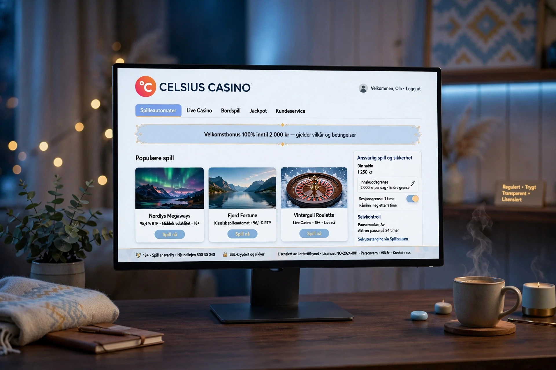 Spilleautomater med progressive jackpotter Celsius Casino
