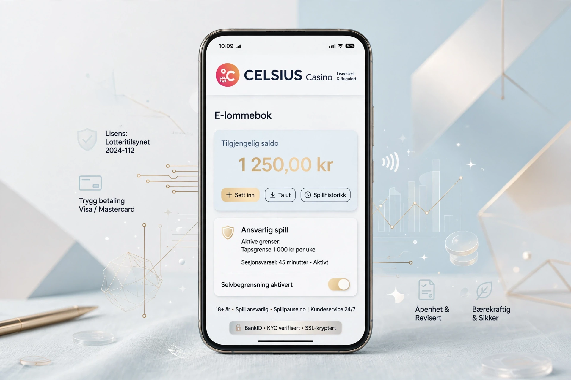 elektronisk lommebok CELSIUS CASINO