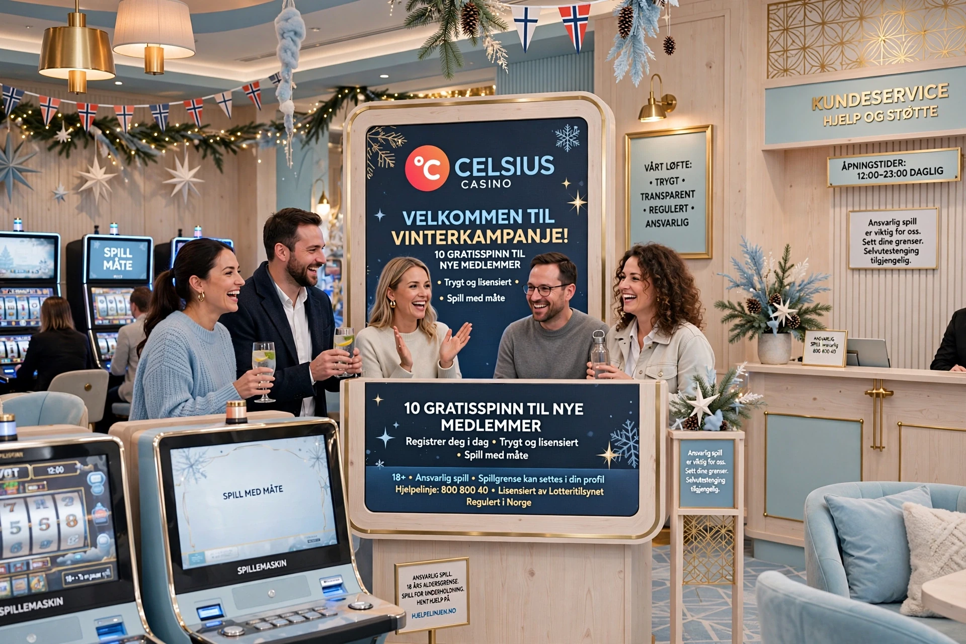 bonus i hendene på en mann hos Celsius Casino