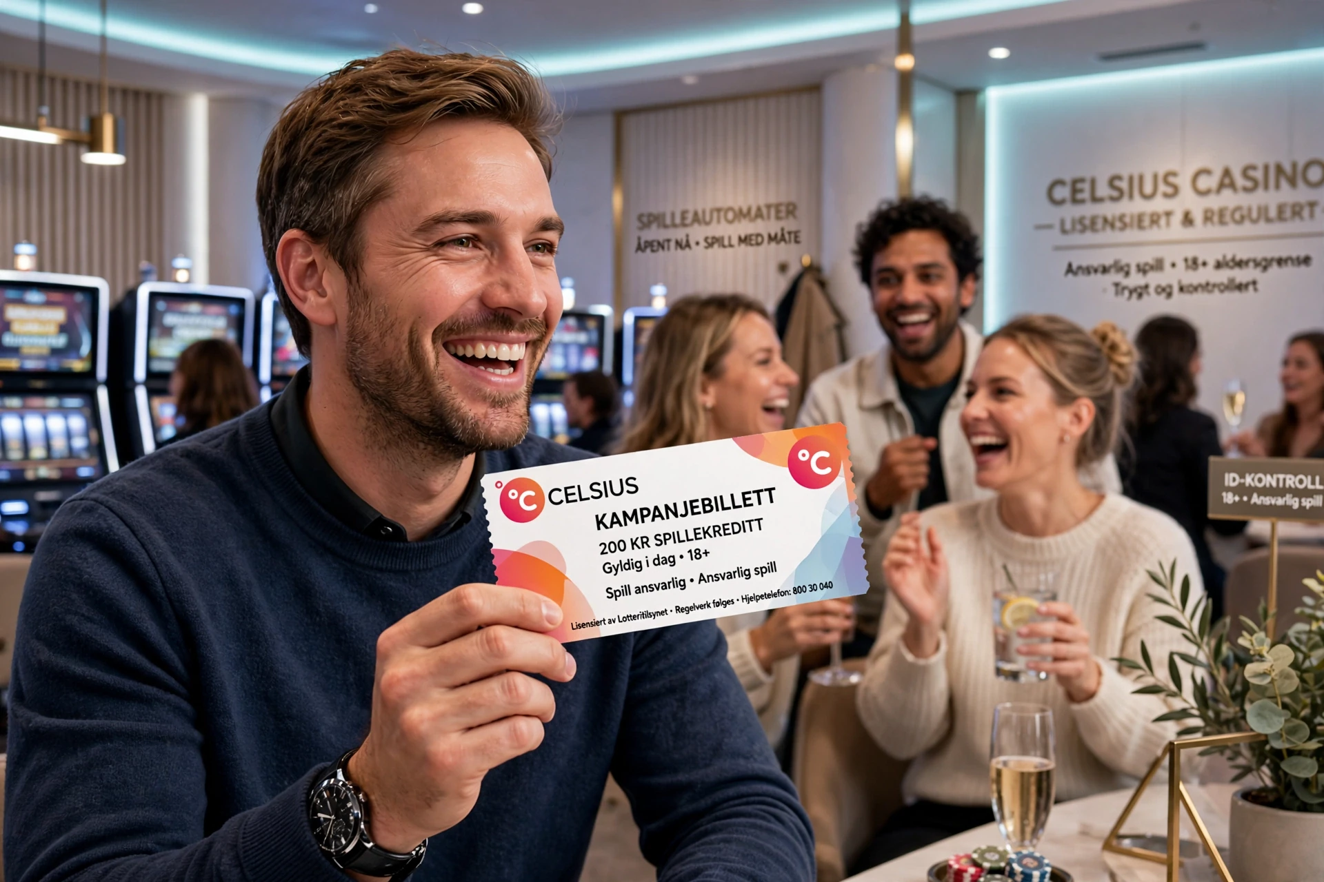 en person med en casinobonus CELSIUS CASINO