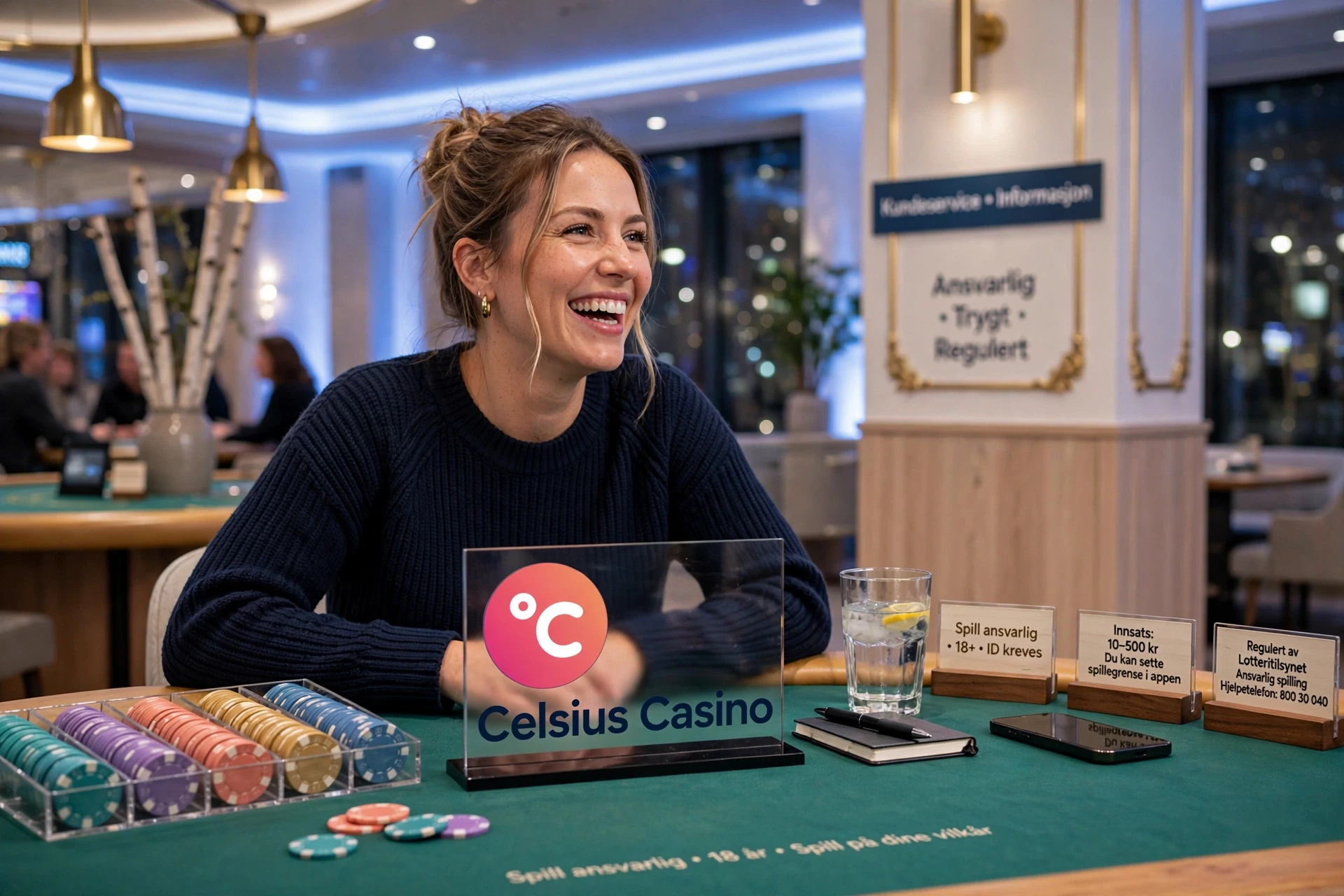 bonus i hendene på en mann på Celsius Casino
