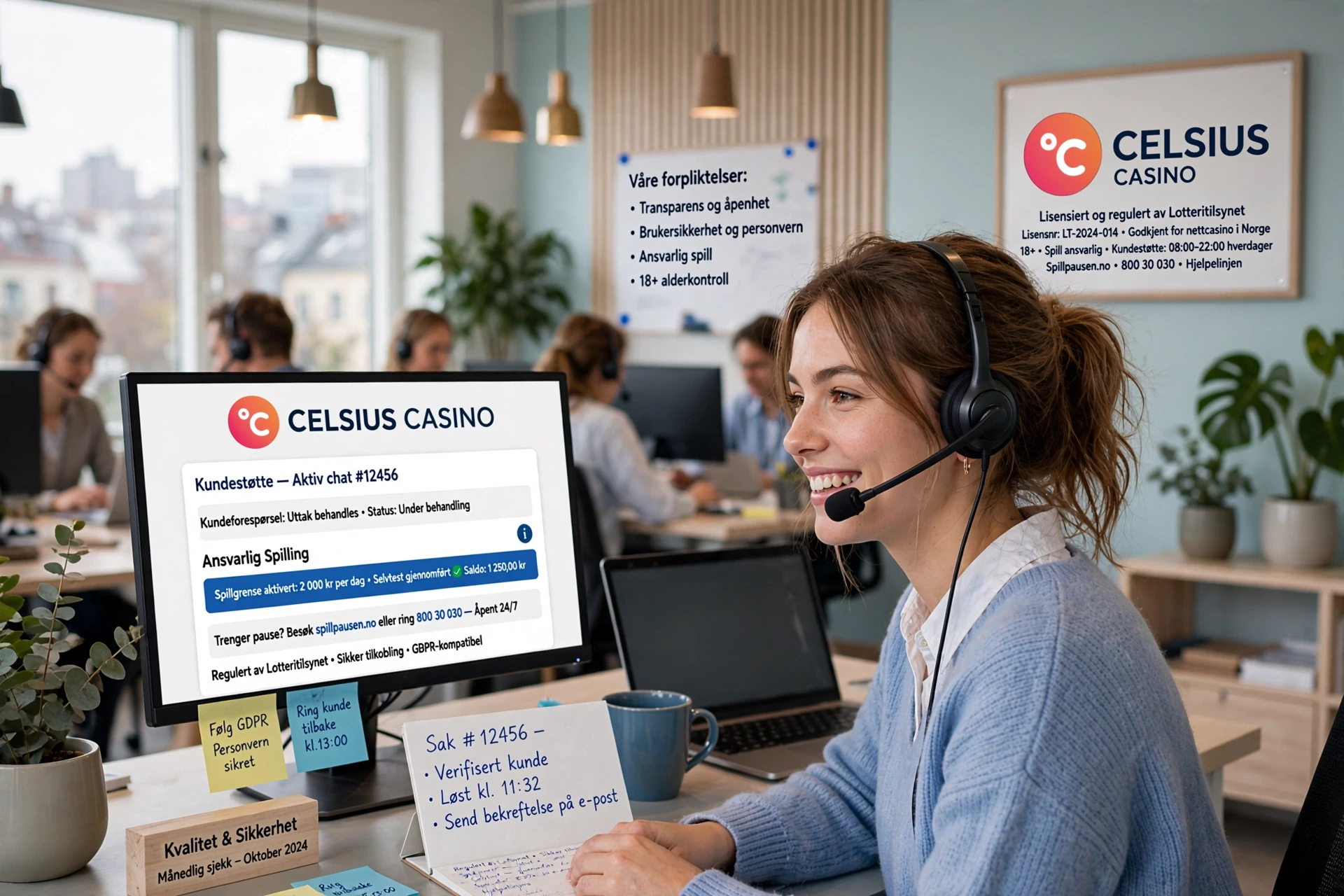 24-timers online støtte CELSIUS CASINO