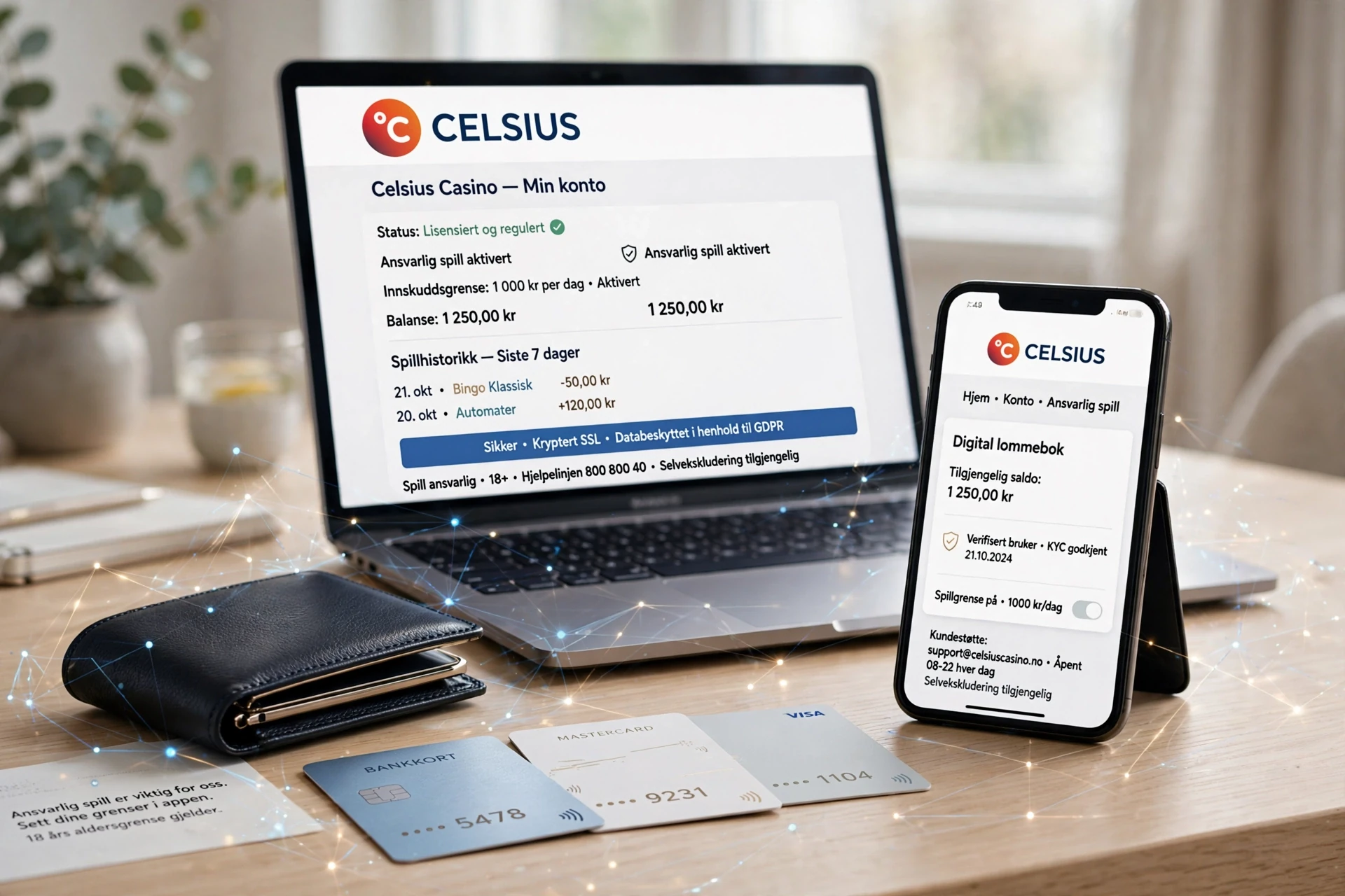 Første innskudd CELSIUS CASINO