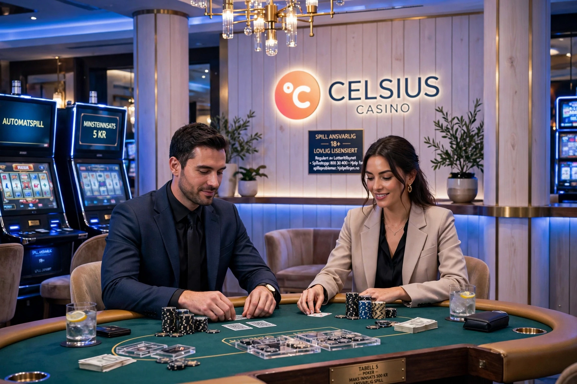 To pokerspillere på CELSIUS CASINO